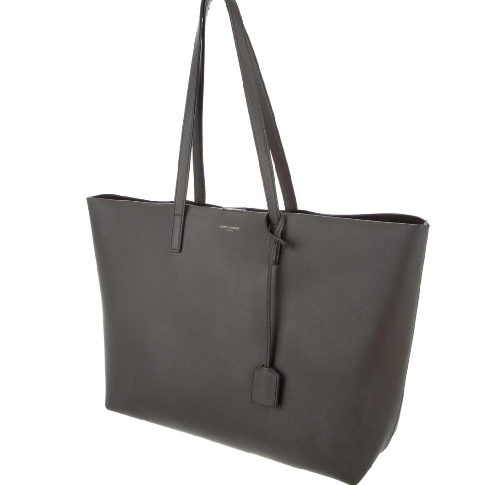SAINT LAURENT 2019 E/W Shopping Tote w/Pouch